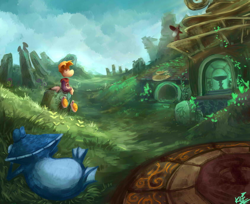 Rayman painting